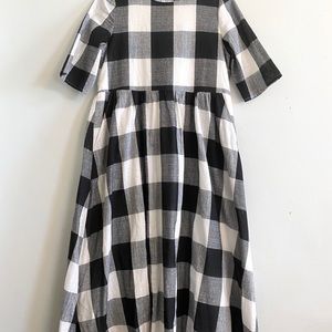 Roolee Maddie Buffalo print modest dress medium